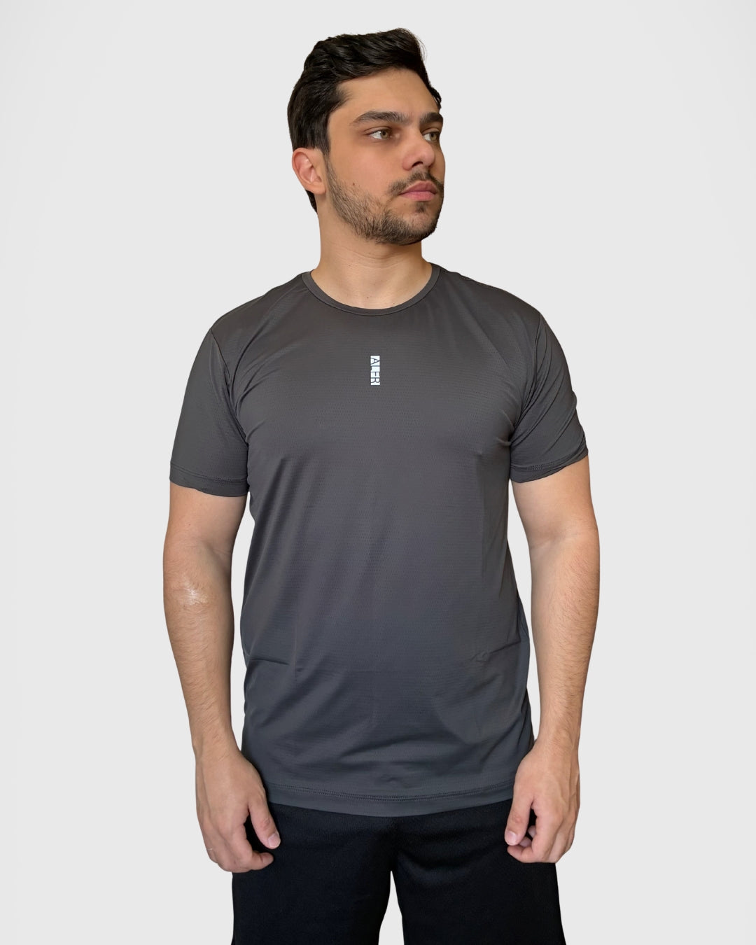 Camiseta Tecnológica Poliamida Cinza